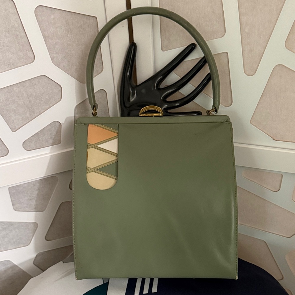 Vintage Palizzio Green Handbag